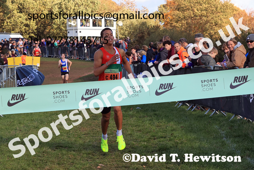 Junior Mens 2025 National Cross Country Relays, Berry Hill Park, Mansfield. Photo: David T. Hewitson/Sports for All Pics